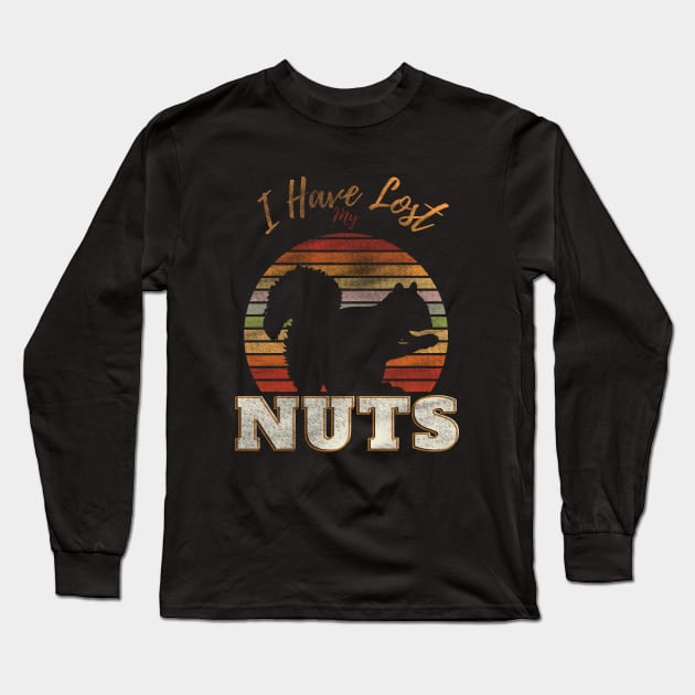 Funy Vasectomy, I Have Lost My Nuts, 100% Juice No Seeds Long Sleeve T-Shirt by maxdax